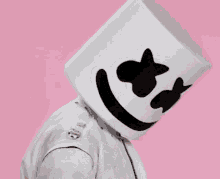 Led Light Marshmello Helmet Dj Mask Neon