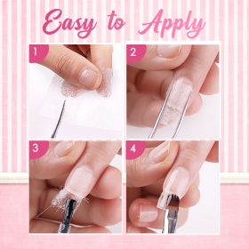 Nail Extension Silk Fiberglass (10Pcs) - image 4