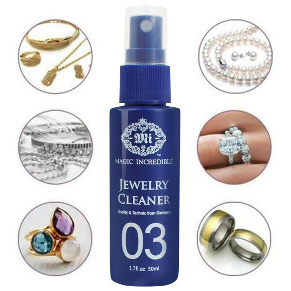 1 2 3pcs 50ml Jewelry Cleaner Jewelry Gold Watch Diamond Ring Cleaning Spray J99Store 3