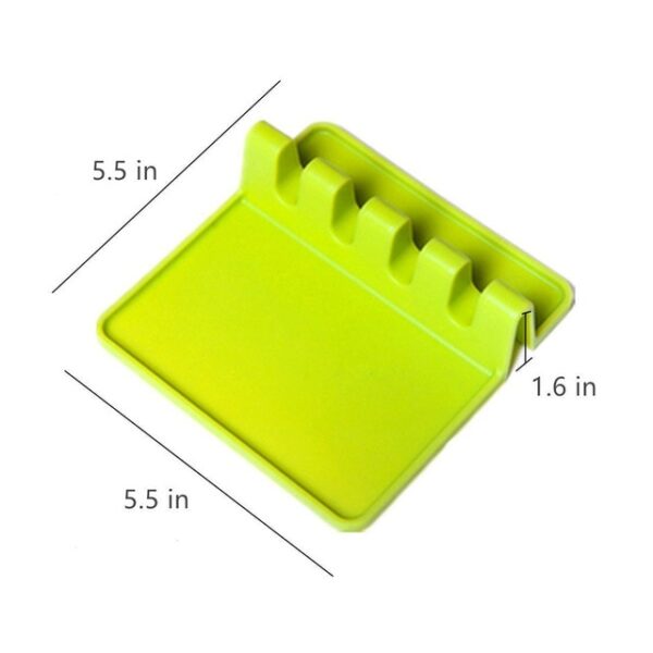 1 PCs Kitchen Cooking Tools Kitchen Silicone PP Spoon Rest Utensil Spatula Holder Heat