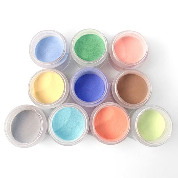 12 Boxes in 1 set Mix Pigment Powder Sculpting Powder 12 COLORS ACRYLIC Nail DIPPING POWDER 3