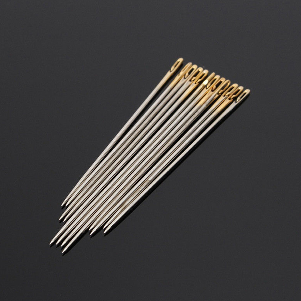 Home-X Self-Threading Needles 4 Packages of 12 Set of 48