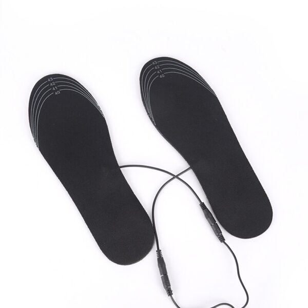 1Pair USB Heated Insoles Rechargeable Electric Battery Warmer Shoes Heater Winter Keep Warm Electrically Thermal Insole 2