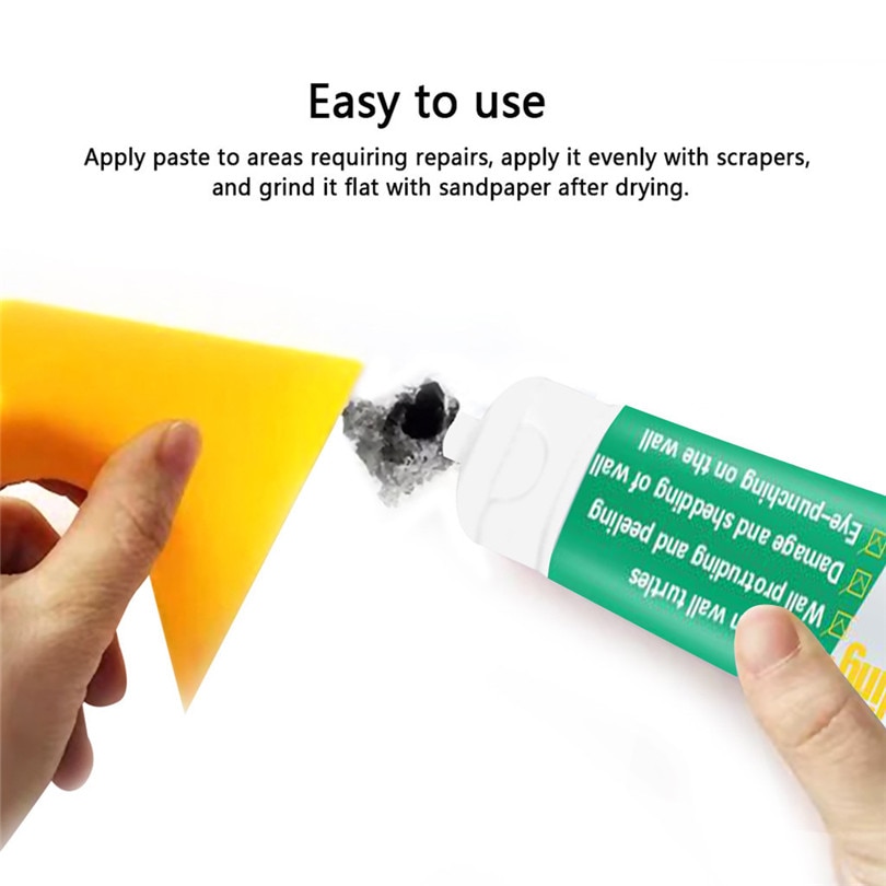 3× Universal Wall Mending Agent 100g Crack Nail Screw Holes Repairing Cream 