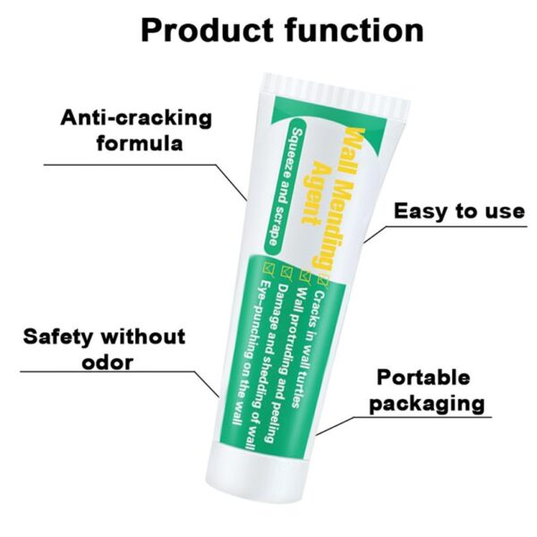 1pc 100ml Valid mouldproof Wall Mending Agent Wall Repair Cream Wall Crack Nail Repair quick drying 5