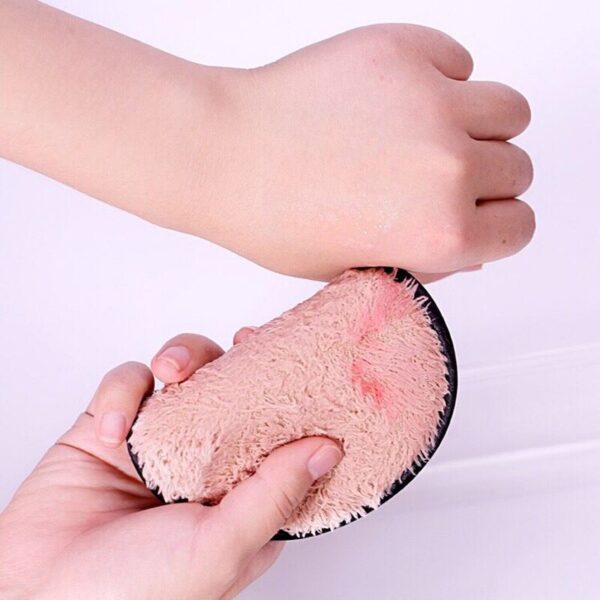 1pcs Microfiber Clean Sponge Pads Facial Makeup Remover Puff Face Cleansing Towel Reusable Cotton Double Layer 5