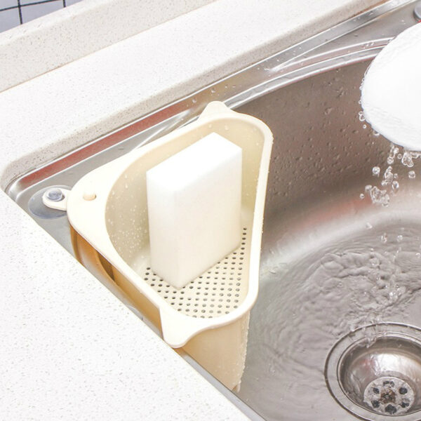1pcs Multifunctional Kitchen Sink Storage Rack Washing Bowl Sponge Drain Rack Plastic High Quality Home Kitchen 3