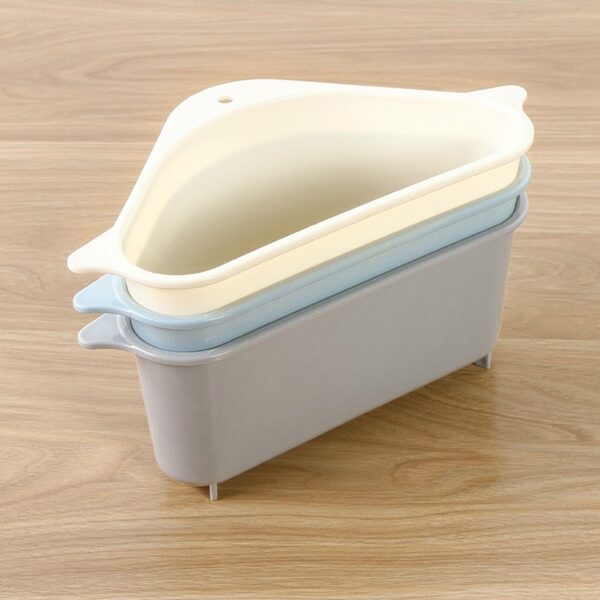 1pcs Multifunctional Kitchen Sink Storage Rack Washing Bowl Sponge Drain Rack Plastic High Quality Home Kitchen 4