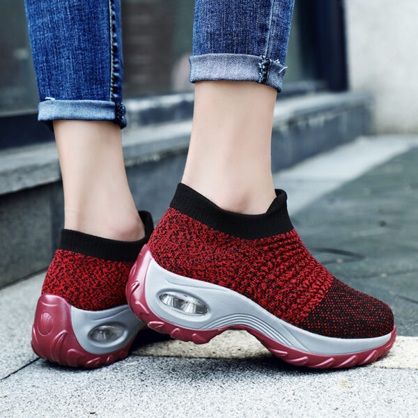 2019 zapatillas de deporte para mujer, transpirables, ligeras, para correr, para caminar al aire libre, amortiguación, zapatillas deportivas para correr, zapatillas antideslizantes 1