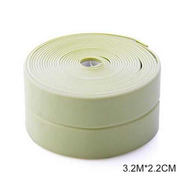 3 2 Meter Kamar Mandi Shower Sink Bath Sealing Strip Tape Putih PVC Self adhesive Dinding Tahan Air 11.jpg 640x640 11