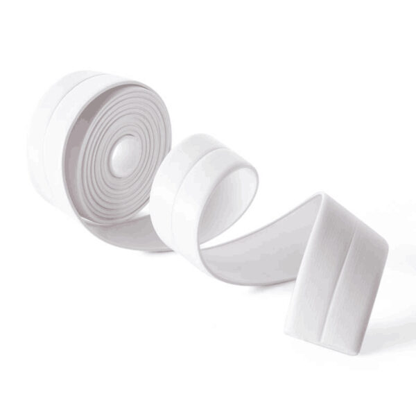 3 2 Meters Bathroom Shower Sink Bath Sealing Strip Tape White PVC Self adhesive Waterproof Wall 9