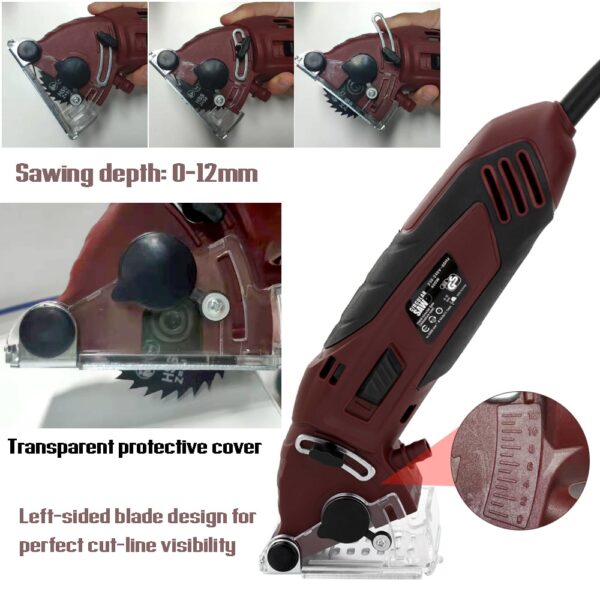 400W 230 240V Chainsaw Jig Saw Electric Circular Saw Kit Cutting Machine Angle Grinder DIY Blades 4