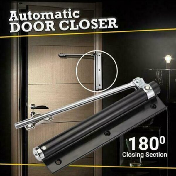 Automatic Door Self Closing Hinge Mute Easy to Rebound No Slotting Punching Free Door Closer Home