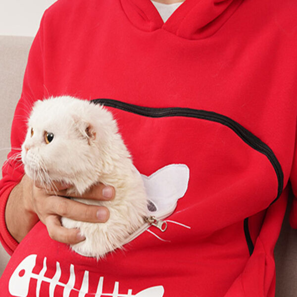 Autumn Winter Hoodie Cat Dog Pet Lovers Pullovers Loose Sweatshirt Pocket Animal Ear Hooded Tops Babaye 3