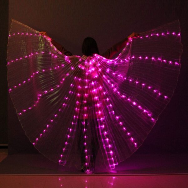 Belly Dance LED Isis Wings Colorful Popular Stage Performance Props Wings Props With Stick party gifts 2.jpg 640x640 2