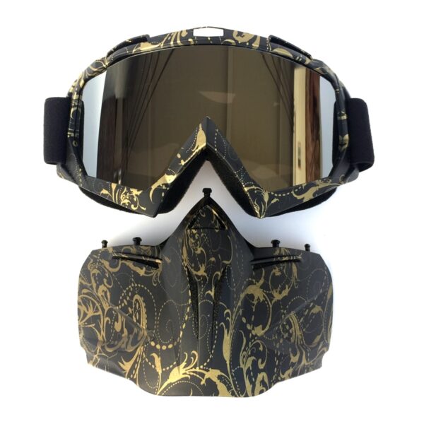 Cycling Helmet Goggle Mask Carbon Style Tough Guy Men Design Breathable Racing ATV Riding Eye Wear 4