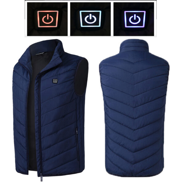 Electric Heated Vest Lalaki Babaye Pagpainit Waistcoat Thermal Warm Clothing Usb Heated Outdoor Vest Winter Heated