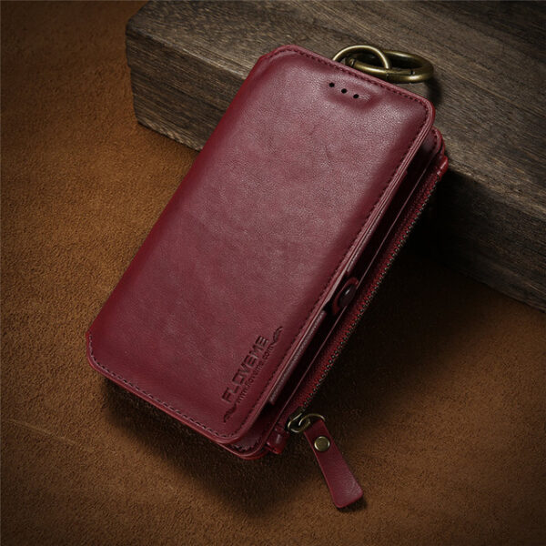 FLOVEME Luxury Retro Wallet Phone Case For iPhone 7 7 Plus XS MAX XR Leather Handbag 2.jpg 640x640 2
