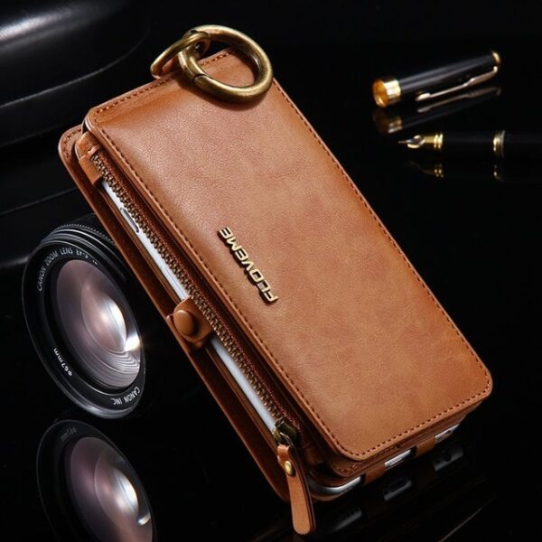 FLOVEME Luxury Retro Wallet Phone Case For iPhone 7 7 Plus XS MAX XR Leather Handbag 3.jpg 640x640 3