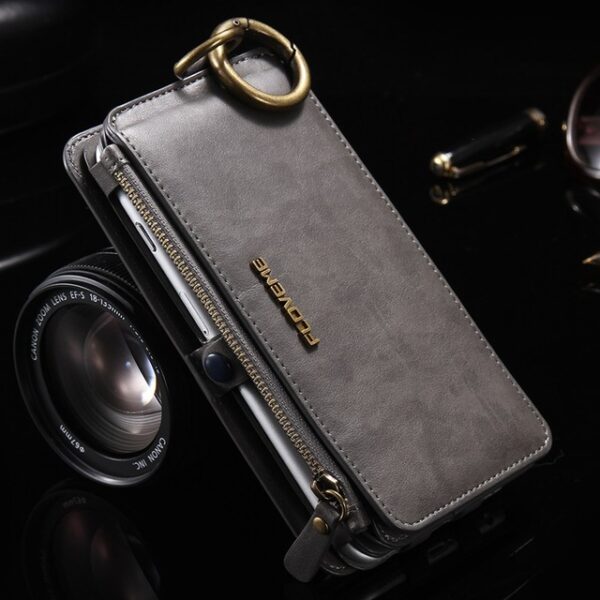FLOVEME Luxury Retro Wallet Phone Case For iPhone 7 7 Plus XS MAX XR Leather Handbag 4.jpg 640x640 4