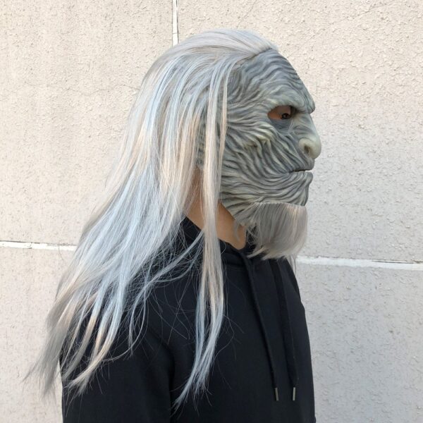 Game of Thrones 8 The White Walkers Mask Cosplay Nočný kráľ Zombie Latexové masky Halloween Party 3