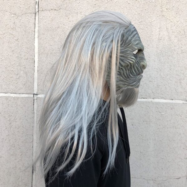 Game of Thrones 8 The White Walkers Mask Cosplay Night King Zombie Latex Masks Halloween Party 4