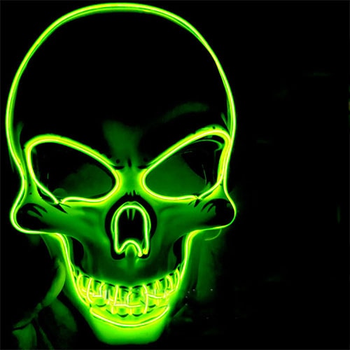 Halloween Horror Party Maska Maska Ghost Head Led Light Mask El Cold Light Fluorescentna maska ​​1.jpeg 640x640 1