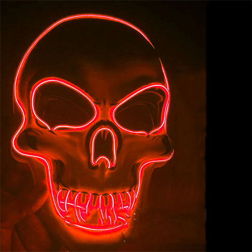 Halloween Horror Party Maska Maska Ghost Head Led Light Mask El Cold Light Fluorescentna maska ​​3.jpeg 640x640 3