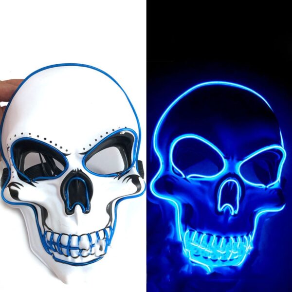 Ang Halloween Skeleton LED Mask