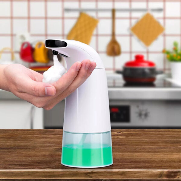Intelligent 250ml Liquid Soap Dispenser Automatic Contactless Induction Foam Infrared Sensor Hand Washing