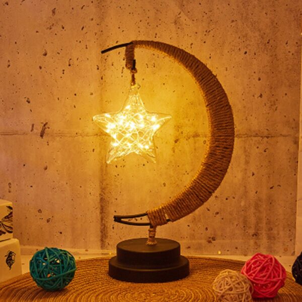 Moon Lamp USB Battery Operated LED Night Lights Star Ball Apple Rattan Ball Night Lamp