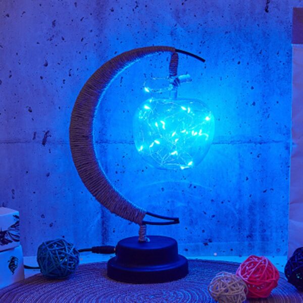 Moon Lamp USB Batteridriven LED Night Lights Star Ball Apple Rattan Ball Night Lamp för 4