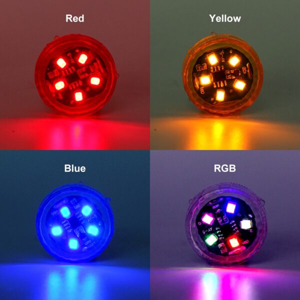 NEW 5 LEDs Car Door Opening Warning Lights Wireless Magnetic Induction Strobe Flashing Anti Rear end 2