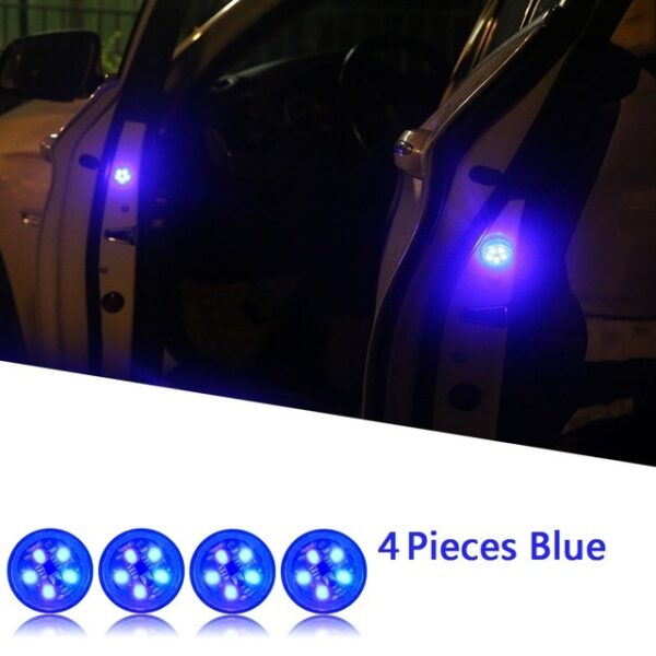 NEW 5 LEDs Car Door Opening Warning Lights Wireless Magnetic Induction Strobe Flashing Anti Rear end 2.jpg 640x640 2