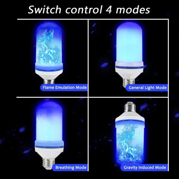 New Flame Effect LED Bulb Flickering Fire LED Wall Light Lamp For Party Garden Yard Christmas 3