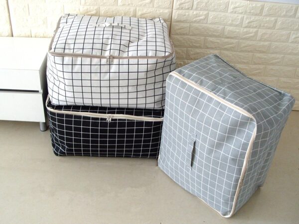 New Simple Cloest Organizer 1 Pcs Durable Storabe Bag Quilt Blnket Sock Stuff Container Portable Folding 4