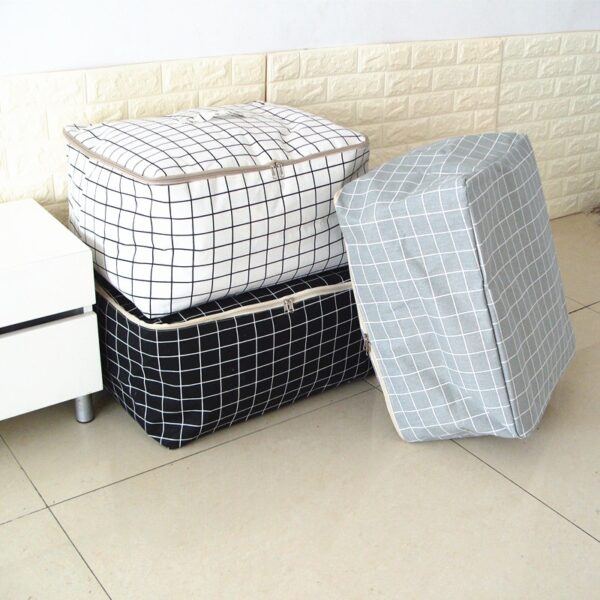 New Simple Cloest Organizer 1 Pcs Durable Storabe Bag Quilt Blnket Sock Stuff Container Portable Folding 5