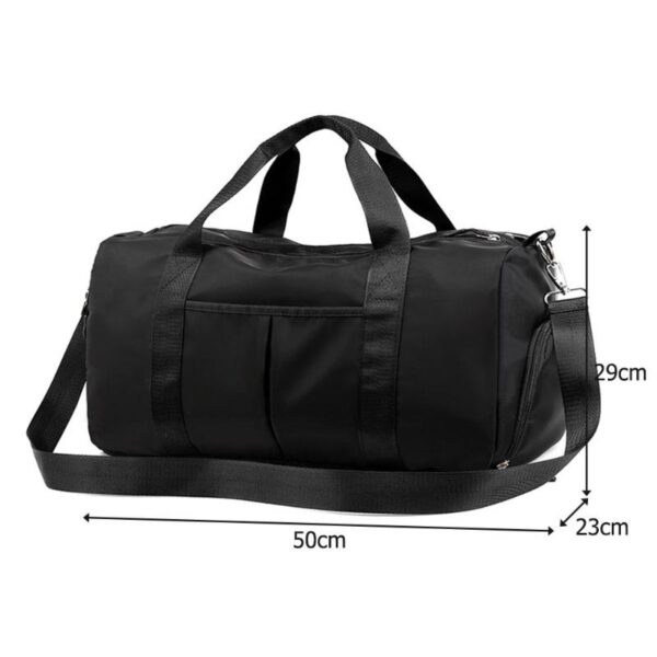 Nylon Women Men Travel Sports Gym Shoulder Bag Large Waterproof Nylon Handbags Black Pink Colour Outdoor 5