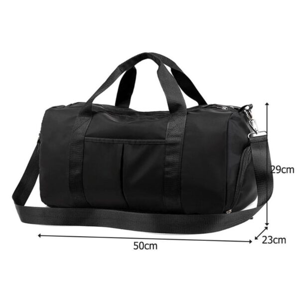 Nylon Women Men Travel Sports Gym Gym Shoulder Bag Large Waterproof Handsags Nylon Black Pink Color Outdoor 5