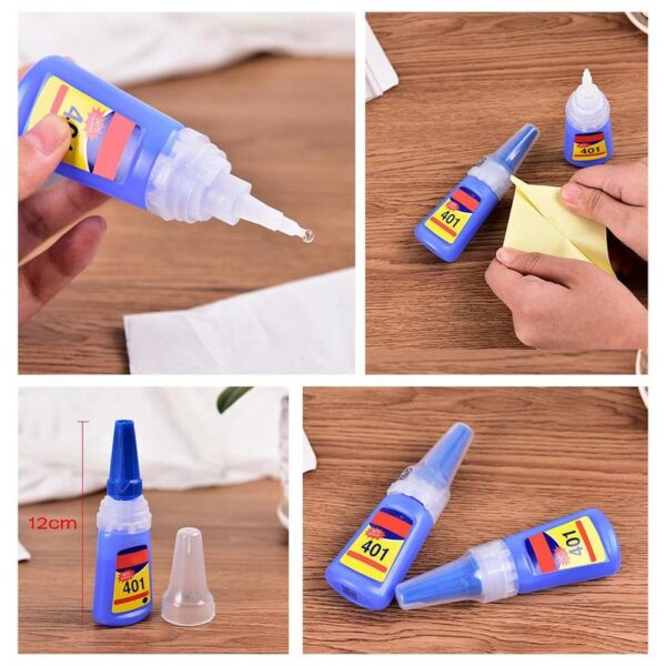 Quick Dry Universal Glue 401 Rapid Fix Instant Fast Adhesive 20g Bottle Stronger Super Glue Multi 11