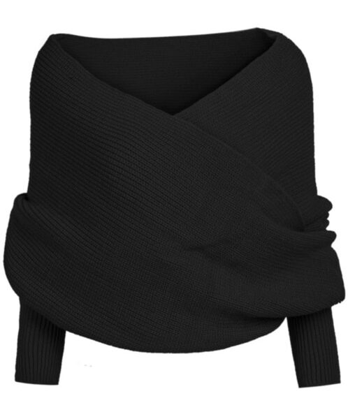 Sexy Women Winter Warm Soft Knitting Wool Long Sleeve Wrap Shawl Solid Black Gray Beige Red.jpg 640x640