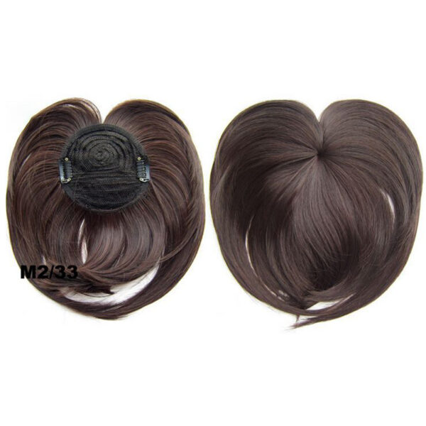 Silky Clip On Hair Topper Parykk Varmebestandig fiber hårforlengelse for kvinner NShopping 4