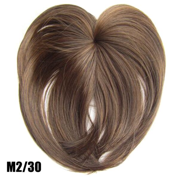 Clipe de seda na peruca topper de cabelo extensão de cabelo de fibra resistente ao calor para mulheres nshopping 5