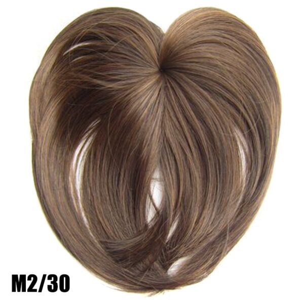 Silky Clip On Hair Topper Pruik Hittebestande veselhaarverlenging vir vroue NShopping 5