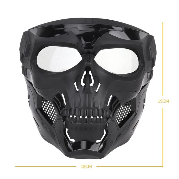 Skull Airsoft Full Face Helmet Mask Horror CS Halloween Protective Masquerade Party Cosplay Outdoor Tactical Masks 2
