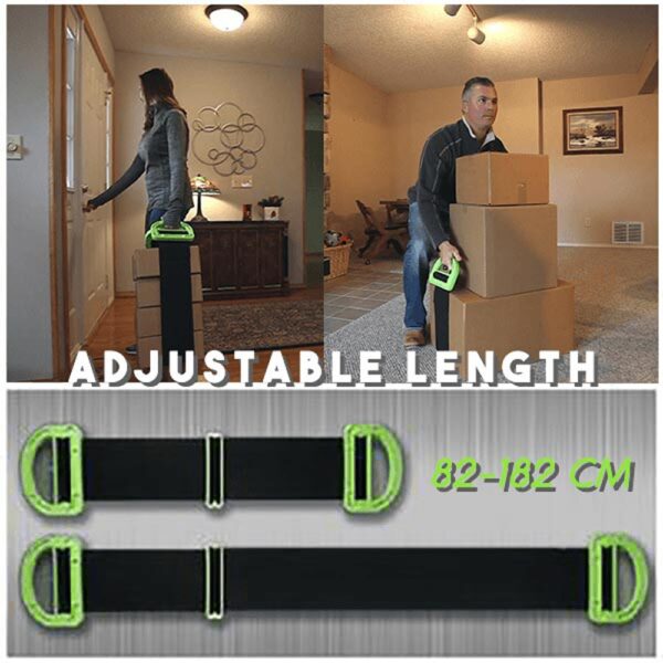 The Landle Adjustable Moving And Lifting Straps For Furniture Boxes Mattress green Straps Team Straps Mover 1