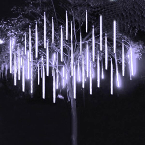 Thrisdar 30CM 50CM Meteor Shower Rain LED Fairy String Light 8 Drop Raindrop Snow Falling Light 3