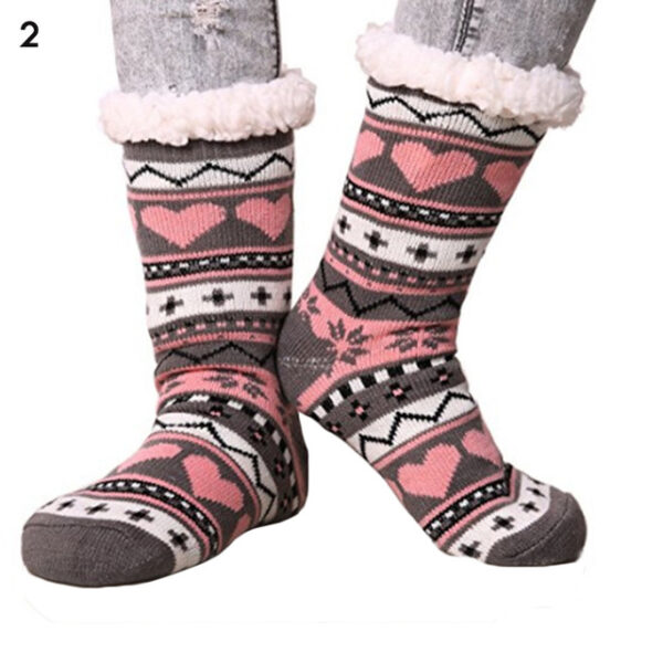 Women s Winter Socks Soft Warm Cozy Fuzzy Fleece lined Xmas Thick Socks Gift With Gripper 1.jpg 640x640 1