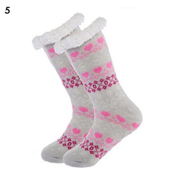 Women s Winter Socks Soft Warm Cozy Fuzzy Fleece lined Xmas Thick Socks Gift With Gripper 4.jpg 640x640 4