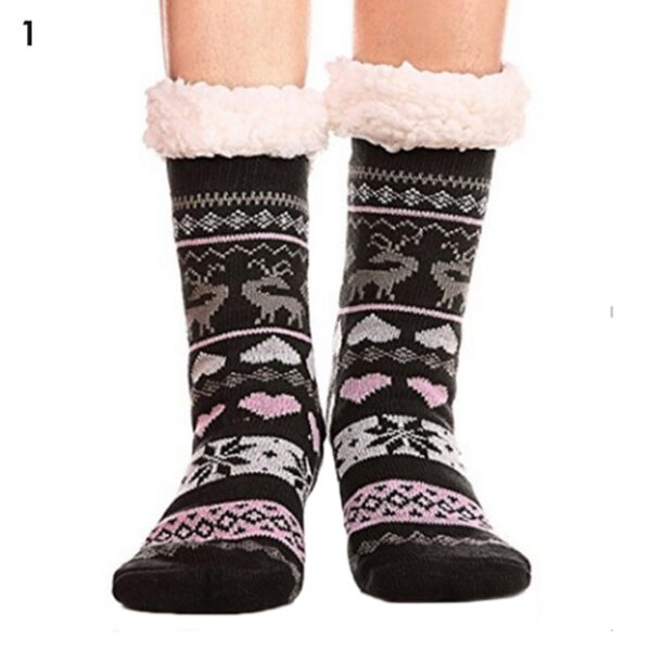 Women s Winter Socks Soft Warm Cozy Fuzzy Fleece lined Xmas Thick Socks Gift With